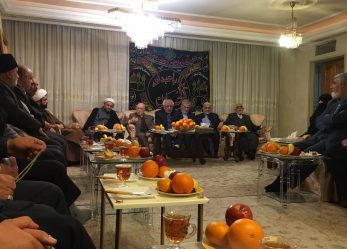 دیدار اعضای شورای مرکزی حزب موتلفه اسلامی با بیت مرحوم حجت‌الاسلام جعفر شجونی