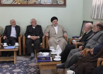 حبیبی در دیدار نماینده آیت‌الله سیستانی: مسائل عقیدتی بین ما و دشمنان با مذاکرات دیپلماتیک حل نمی‌شود/ حجت‌الاسلام شهرستانی: متاسفانه با انتقادات سازنده برخوردهای بدی می‌شود