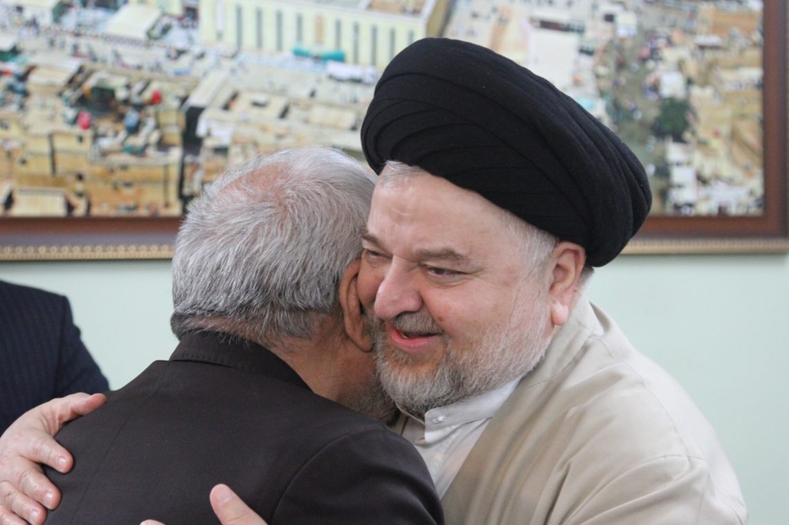 گزارش تصویری دیدار جمعی از اعضای شورای مرکزی حزب موتلفه اسلامی با آیات عظام نوری همدانی، جوادی آملی و حجت‌الاسلام شهرستانی