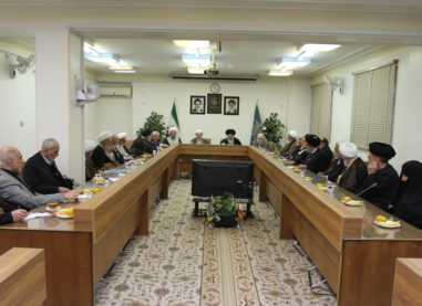 گزارش تصویری دیدار اعضاء شورای مرکزی حزب موتلفه اسلامی با شورای عالی جامعه مدرسین قم