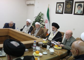 جلسه مشترک اعضای شورای مرکزی حزب موتلفه اسلامی در جلسه شورای عالی جامعه مدرسین