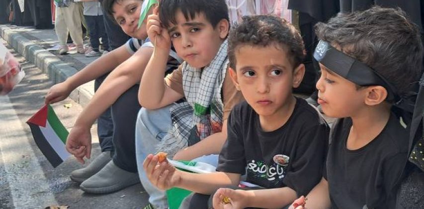 تجمع بانوان حزب موتلفه اسلامی در حمایت از مادران و کودکان مظلوم غزه