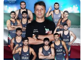 محمدعلی امانی دبیرکل حزب موتلفه اسلامی قهرمانی تیم کشتی فرنگی ایران را تبریک گفت