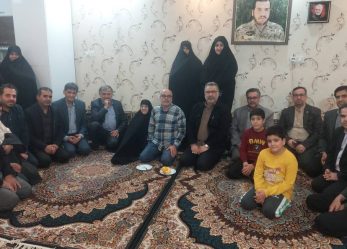 دیدار دبیرکل حزب موتلفه اسلامی از خانواده شهید مدافع حرم مجتبی کرمی