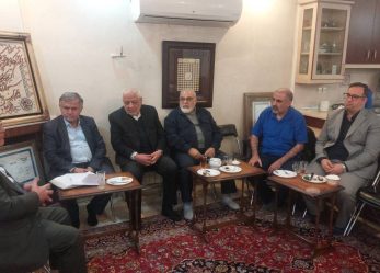 دیدار اعضای شورای مرکزی حزب مؤتلفه اسلامی با خانواده شهید مفتح