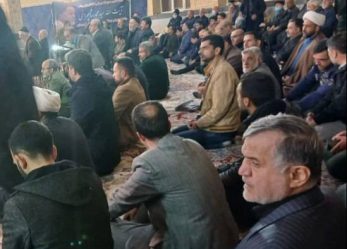 حضور دبیرکل حزب مؤتلفه اسلامی در مراسم شب هفتم آیت‌الله شاه‌چراغی امام‌جمعه و نماینده ولی‌فقیه در استان سمنان   