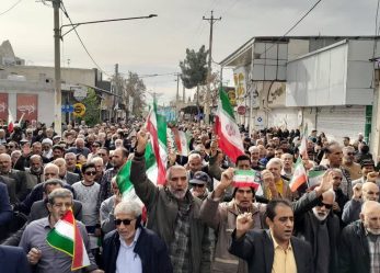 حضور اعضاء و هواداران حزب مؤتلفه اسلامی در شهرستان فسا در راهپیمایی یوم‌الله ۲۲ بهمن ماه ۱۴۰۴